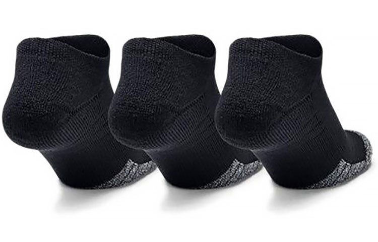 Under Armour HeatGear No Show Socks 3-Pack 'Black' 1346755-001 - 2