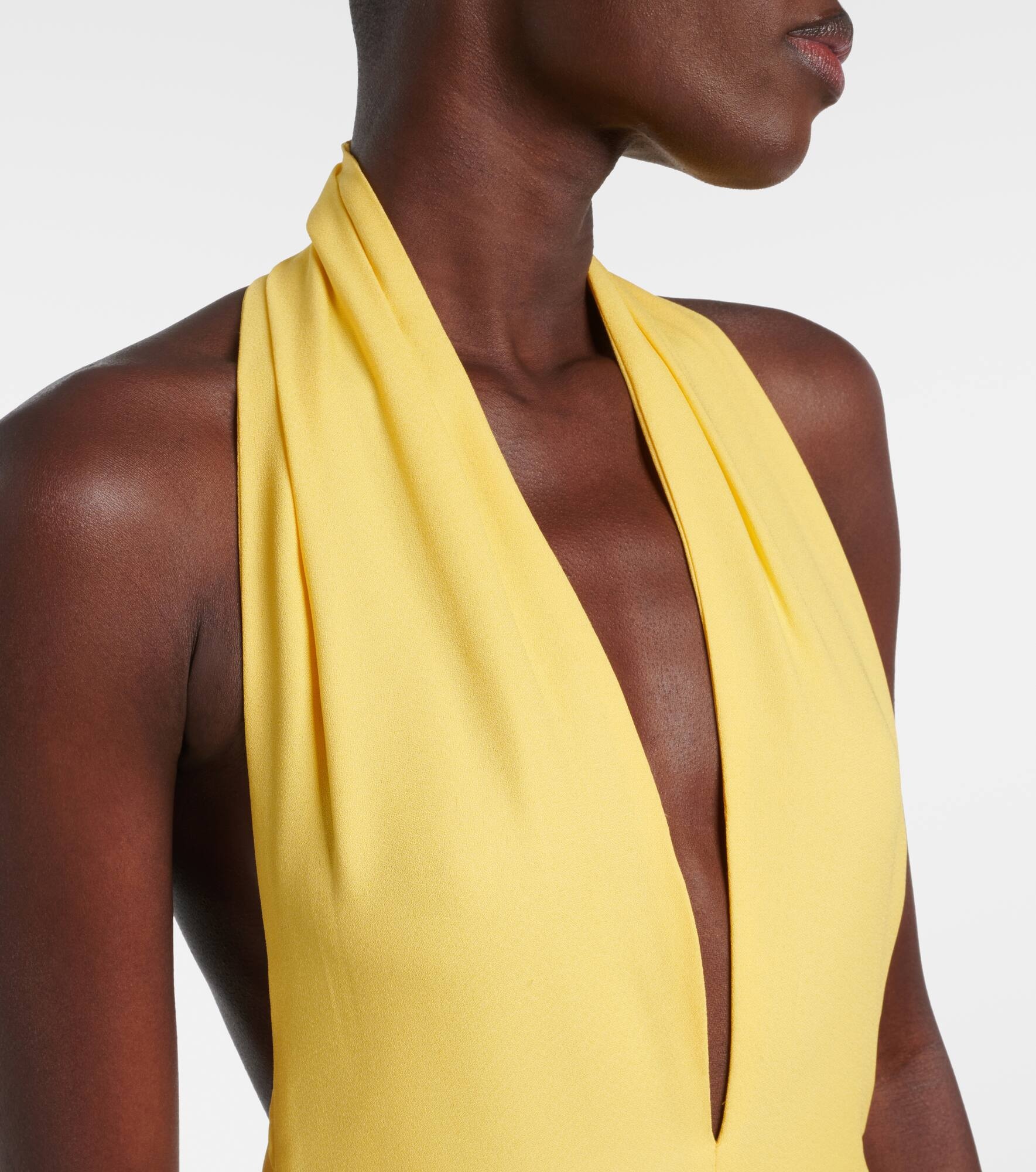 Tala halterneck georgette maxi dress - 4