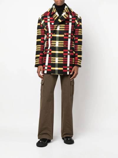 Vivienne Westwood check-print double-breasted coat outlook