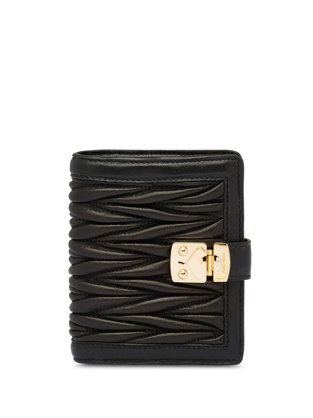 Matelassé Lock leather wallet - 1