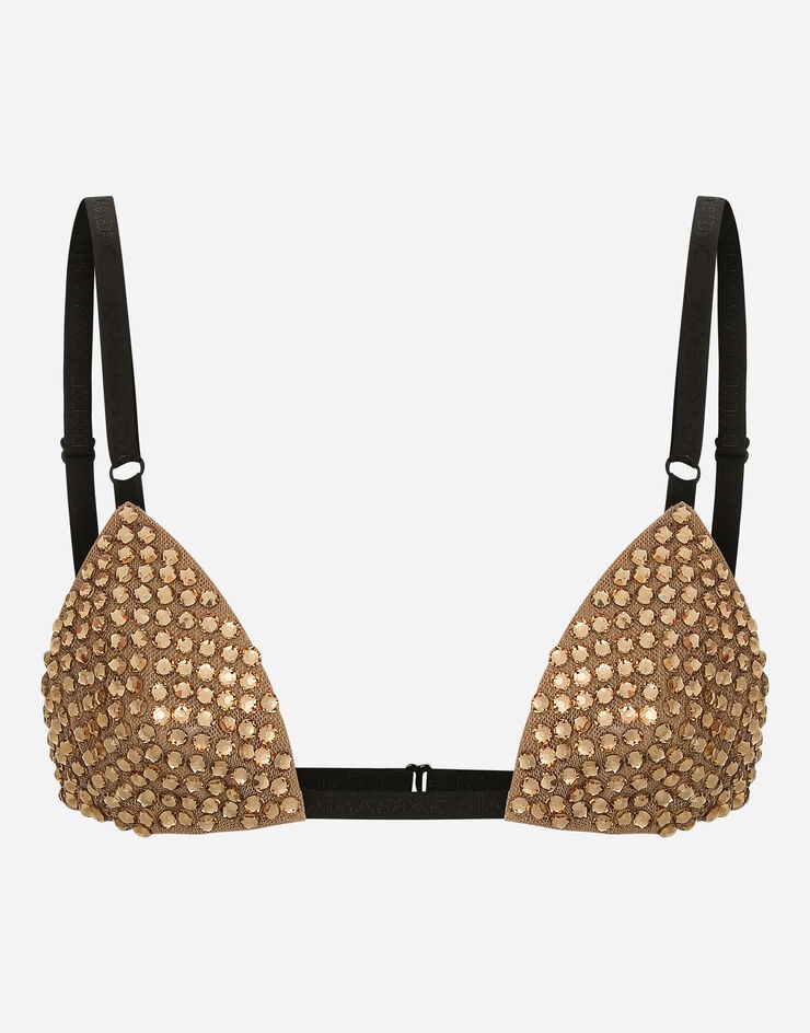 Rhinestoned bra - 1