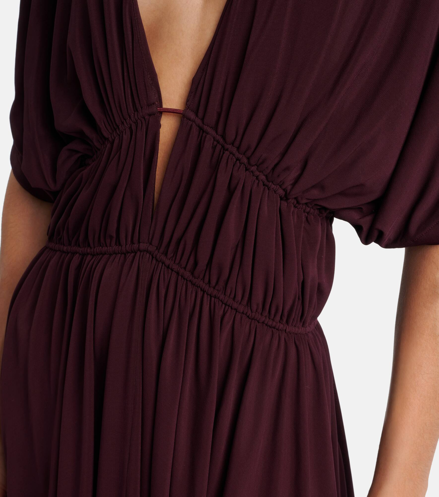 Gathered open-back minidress - 5