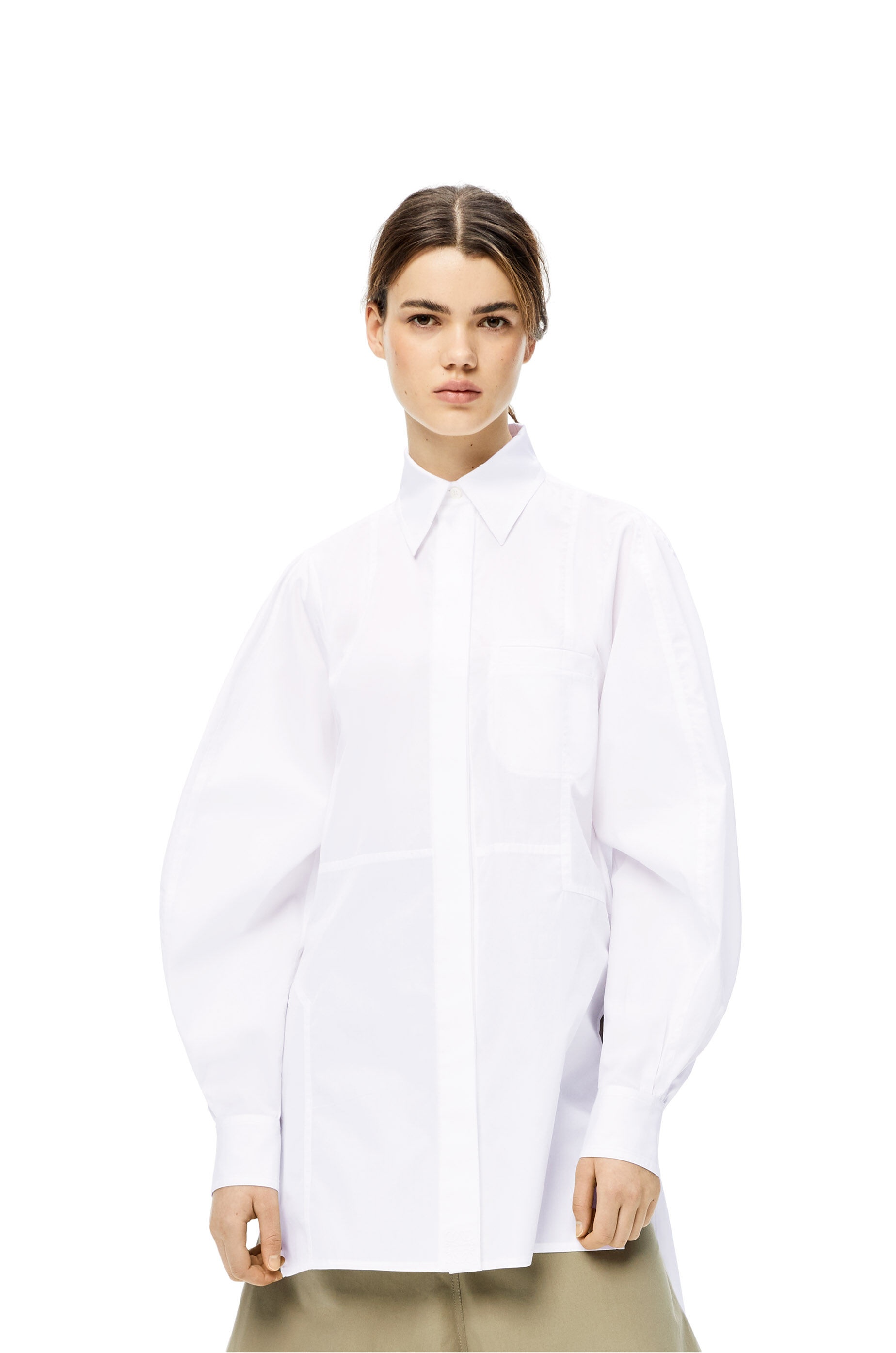 Patchwork shirt in cotton - 3