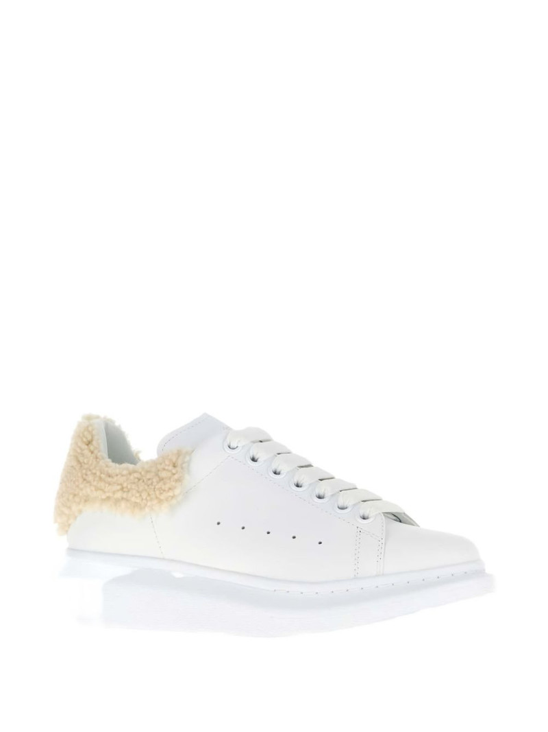 Alexander McQueen leather shearling sneakers outlook