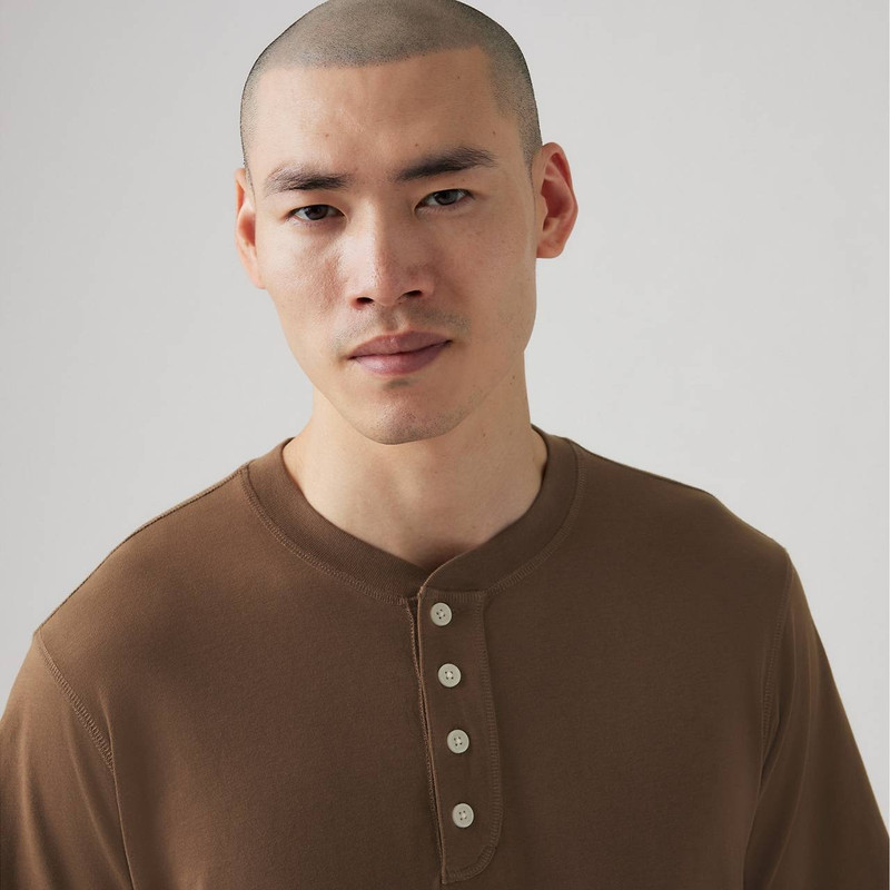 SHORT SLEEVE FOUR BUTTON HENLEY 5