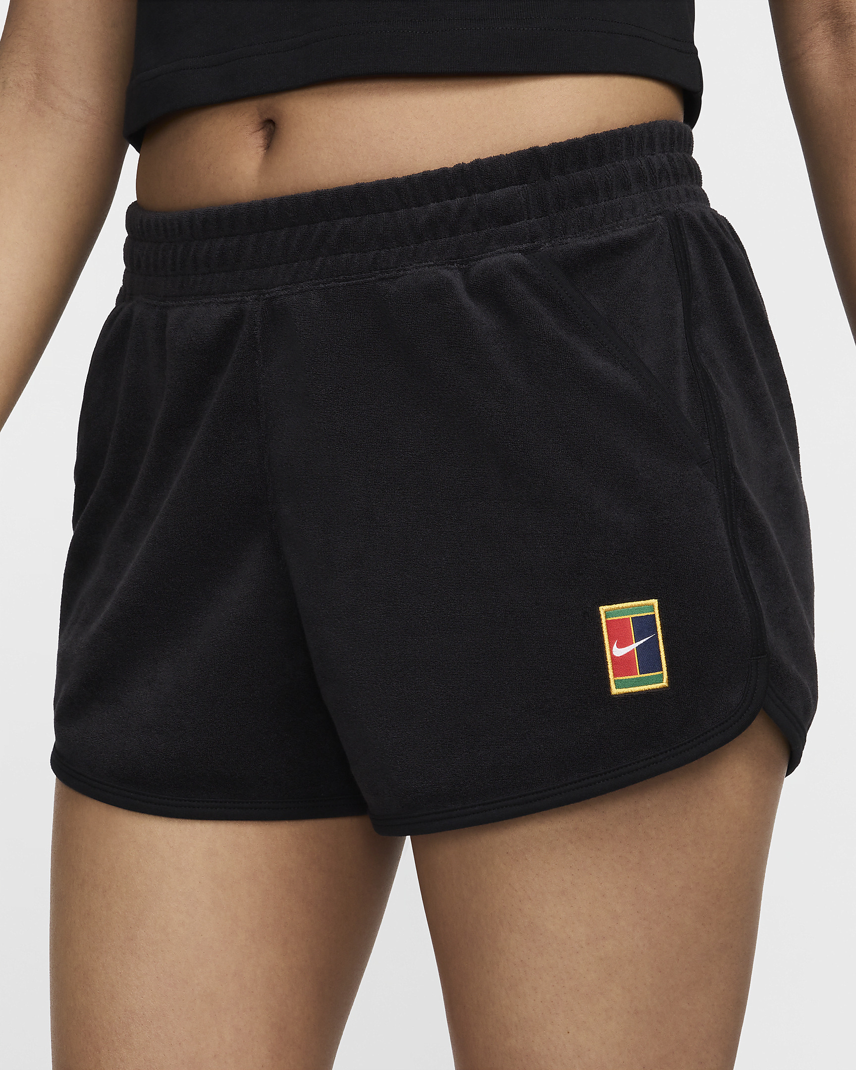NikeCourt Heritage Women's Mid-Rise French Terry Tennis Shorts - 2