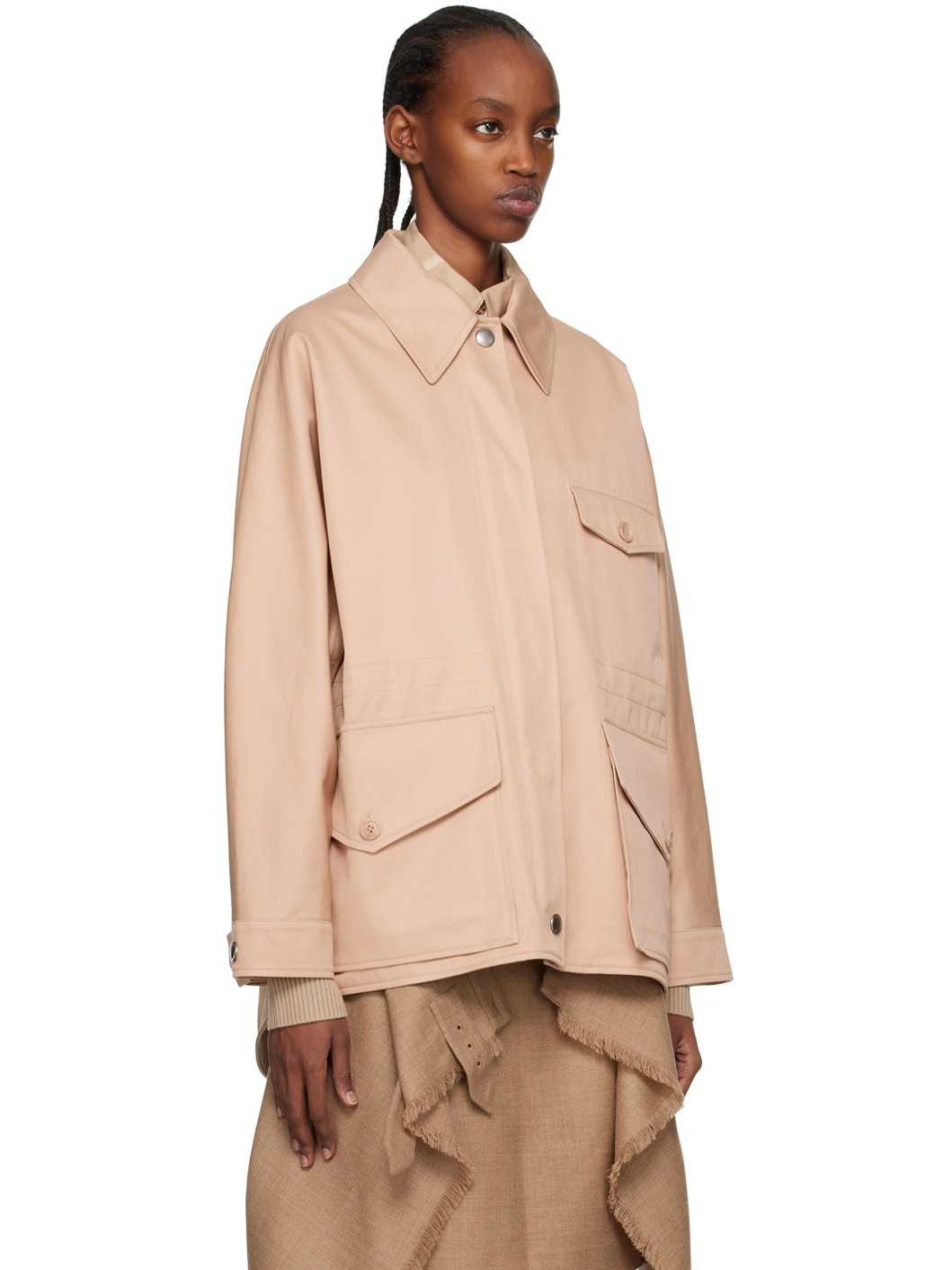 Beige Oversized Jacket - 2
