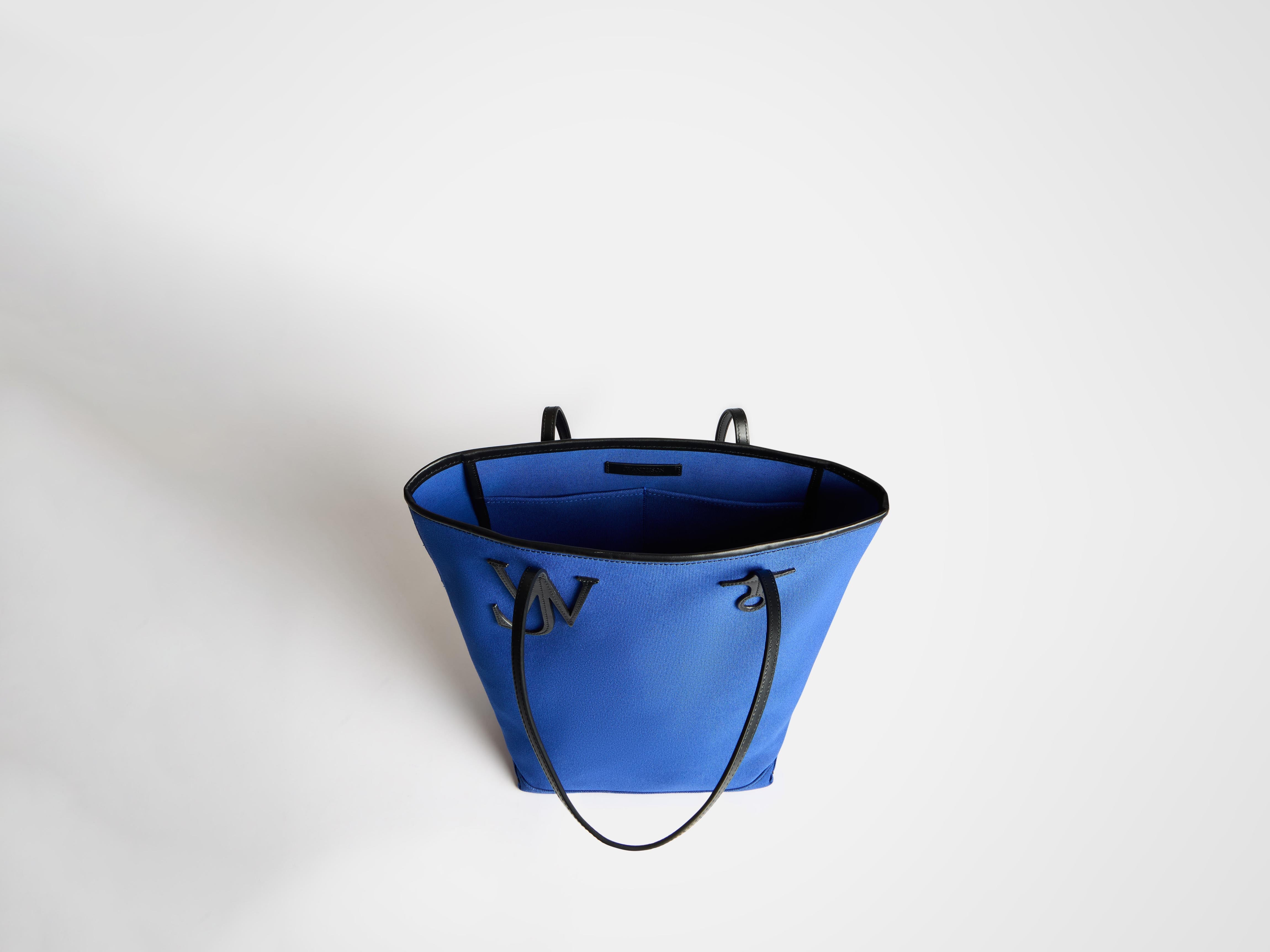 LARGE ANCHOR CANVAS TOTE IN BLUE - 6