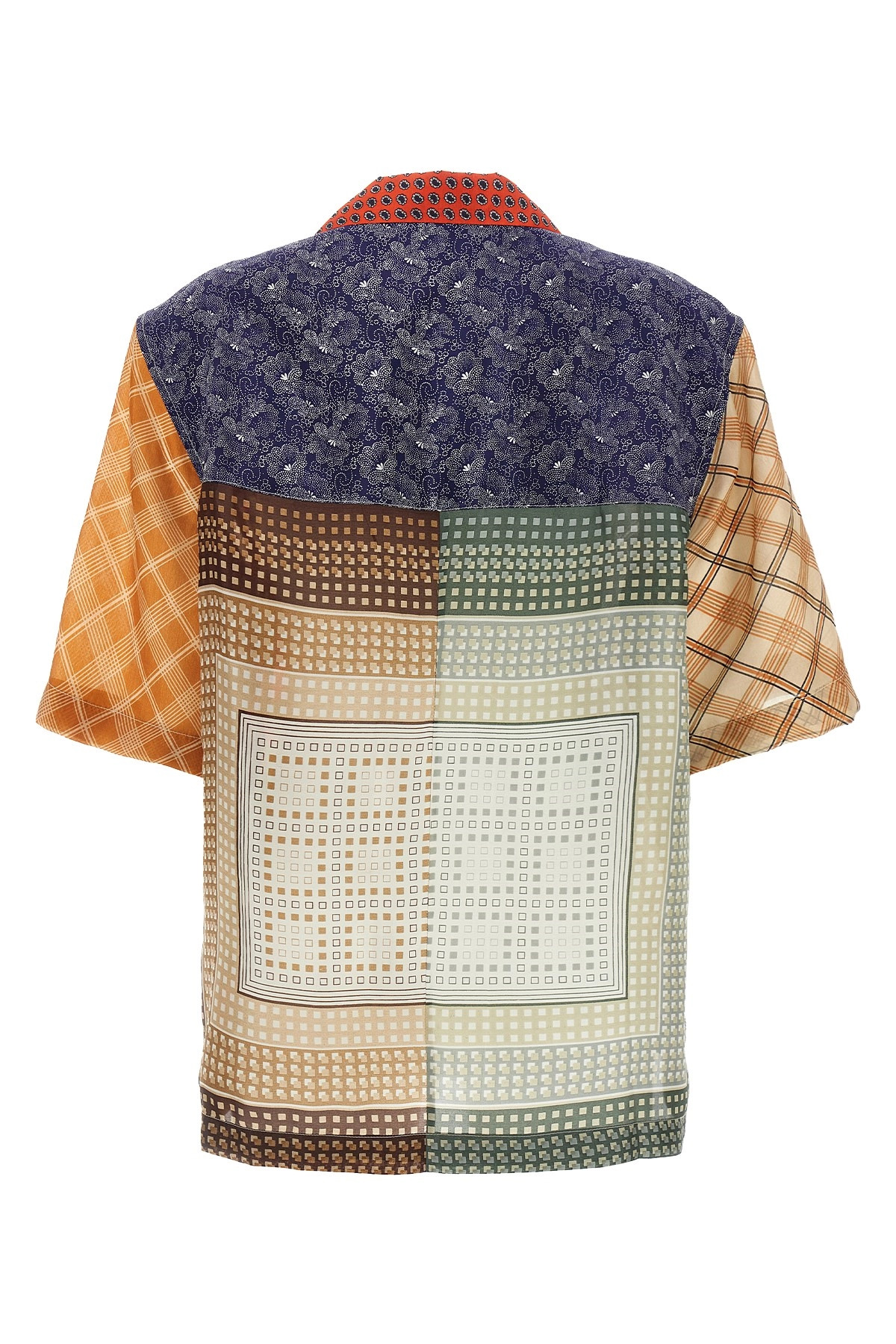 'Regenerated Silk Scarves Bowling' shirt - 4