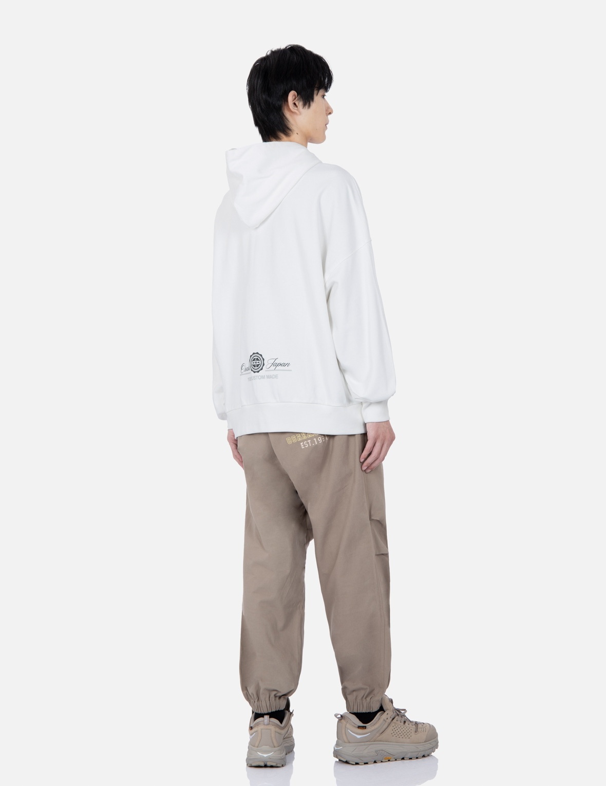 RETRO LOGO PRINT OVERSIZED HOODIE - 4