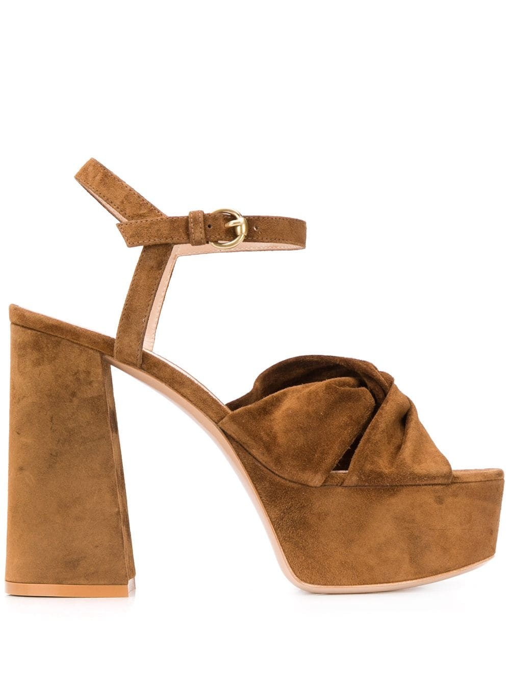 twist detail 120mm platform sandals - 1