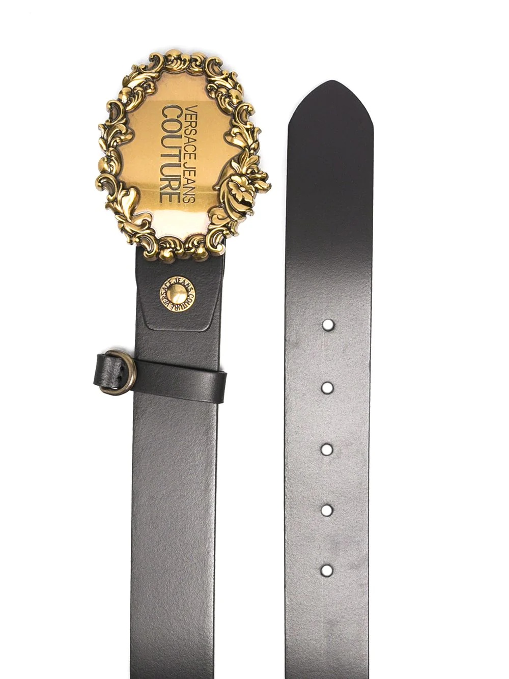 logo-buckle belt  - 2