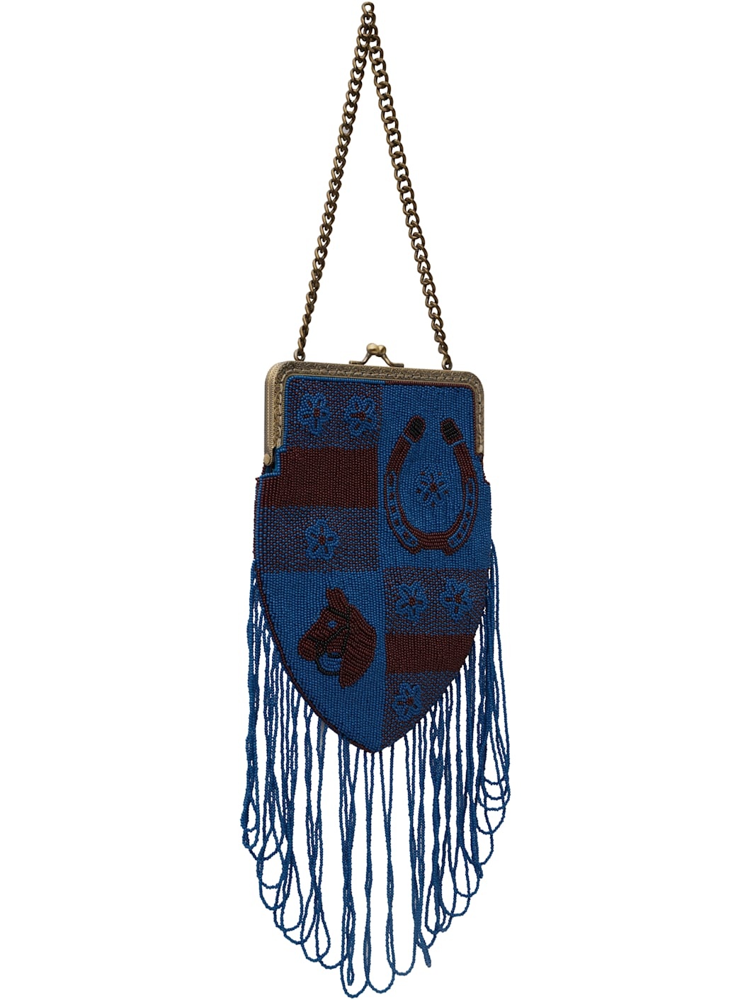 Blue & Burgundy Capri Bag - 3