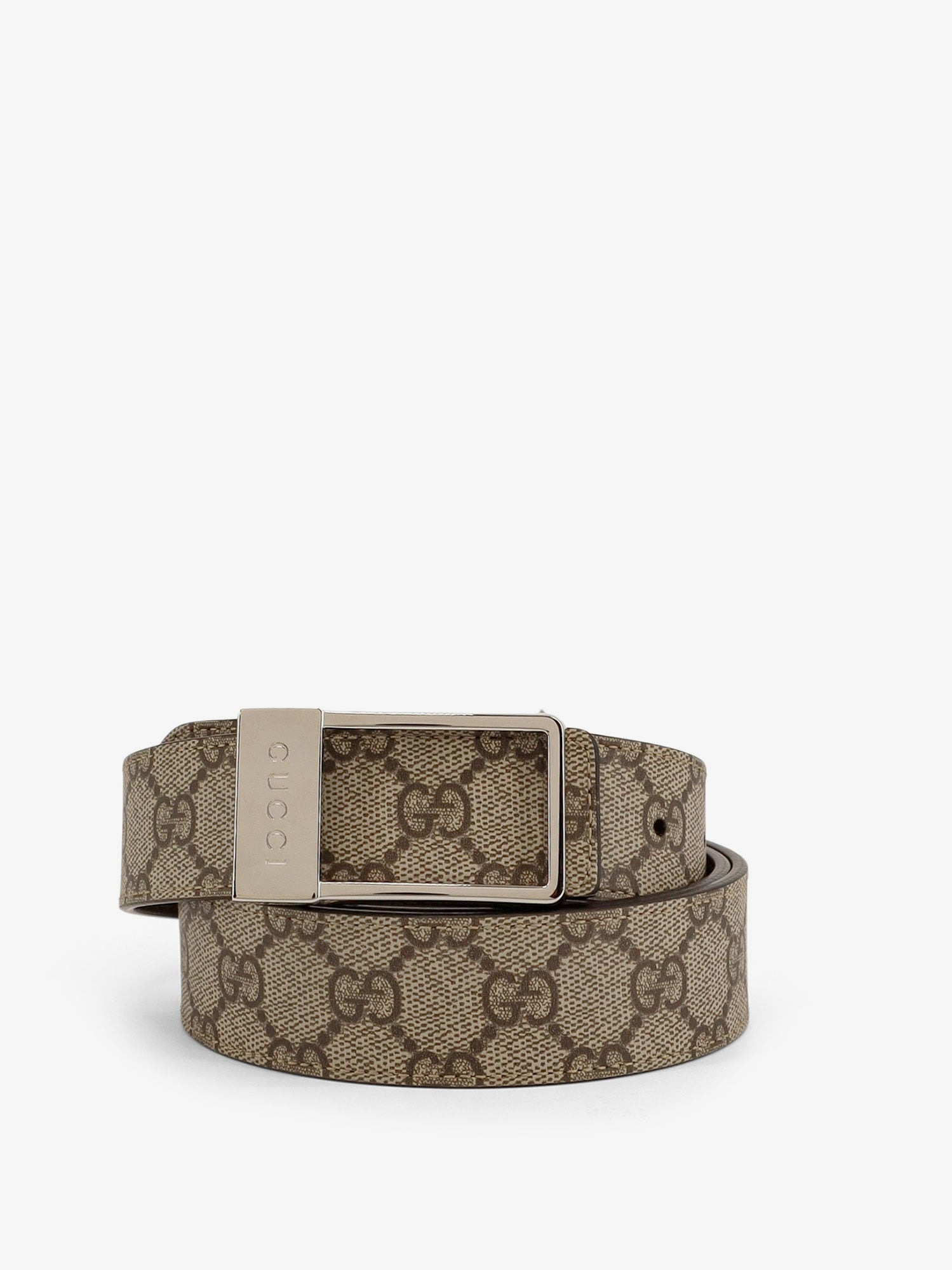 NEW FRAME GG SUPREME FABRIC AND LEATHER BELT - 3