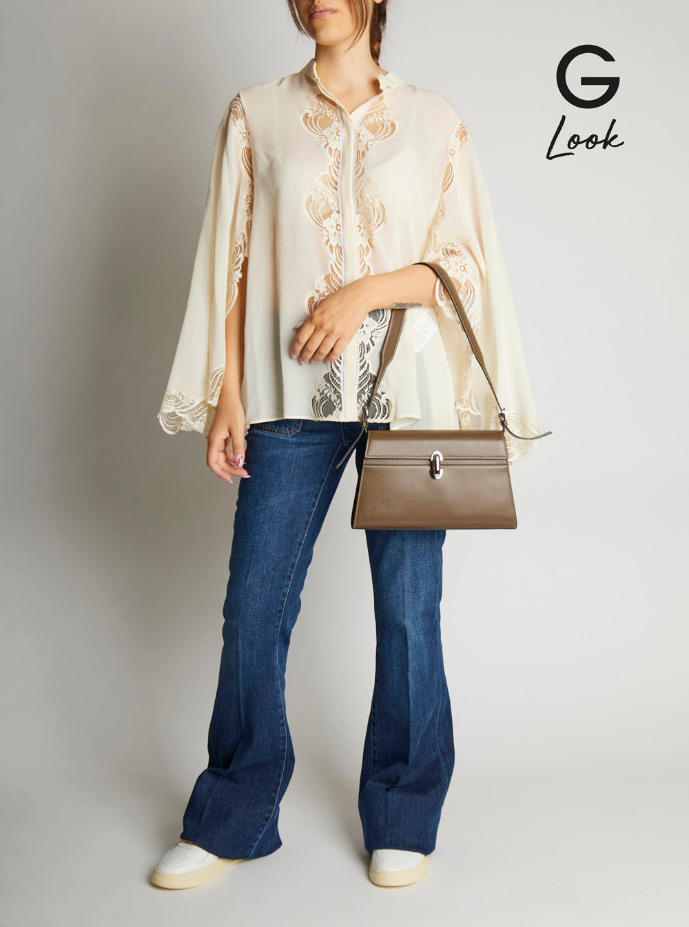 Savette Women Symmetry Shoulder Bag In Smooth Calf Leather - 6