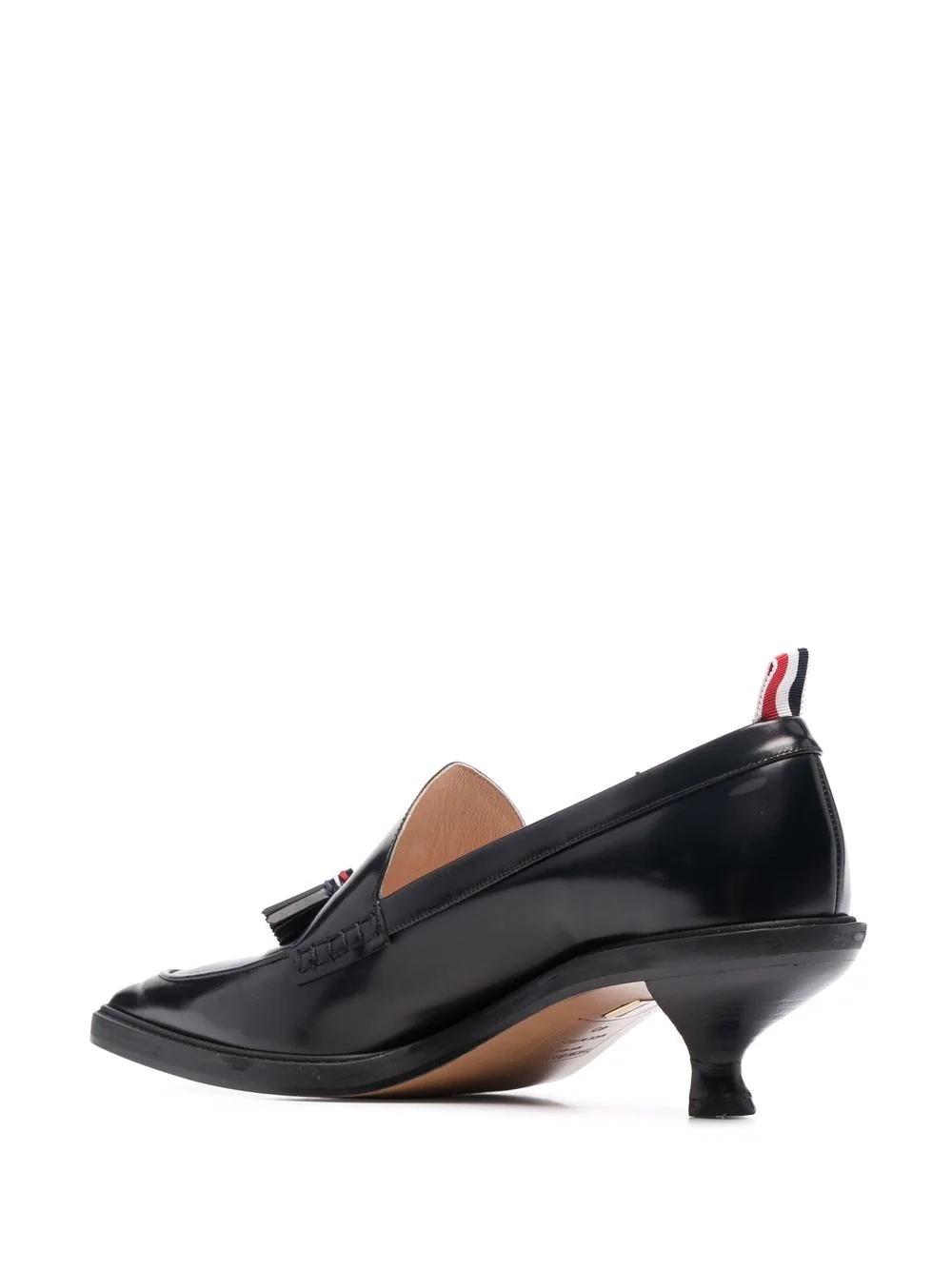tassel-detail pointed loafers - 3