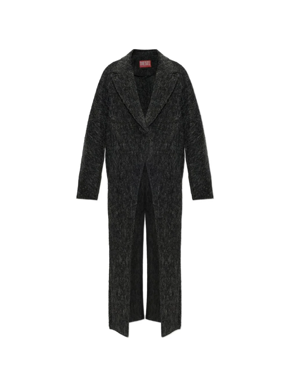 brushed-effect coat - 1