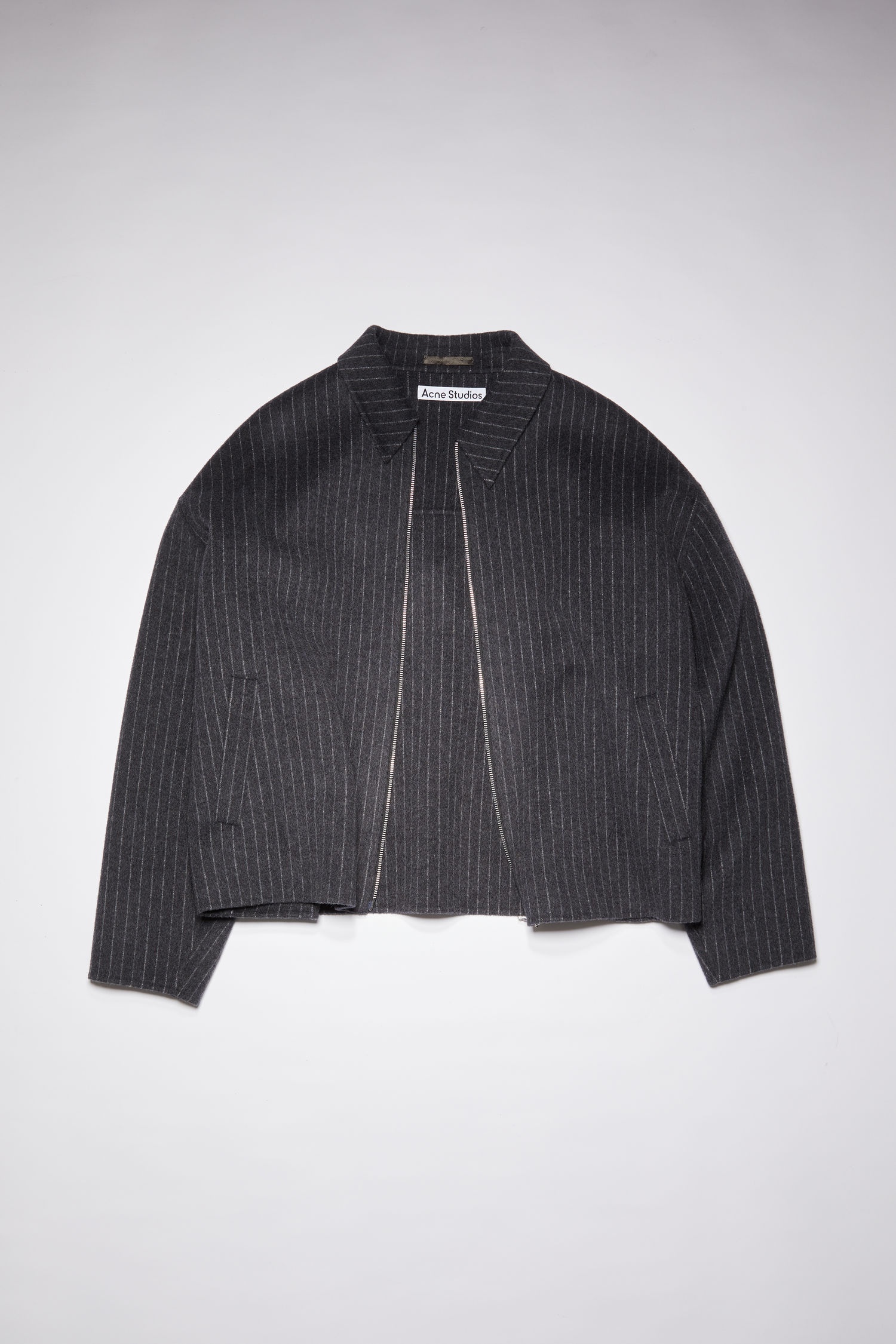 Pinstripe jacket - Grey/white - 1