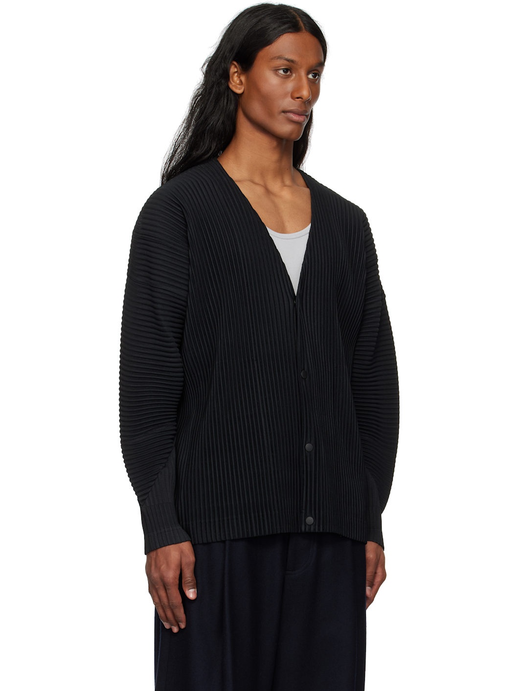 Black Monthly Color April Cardigan - 2