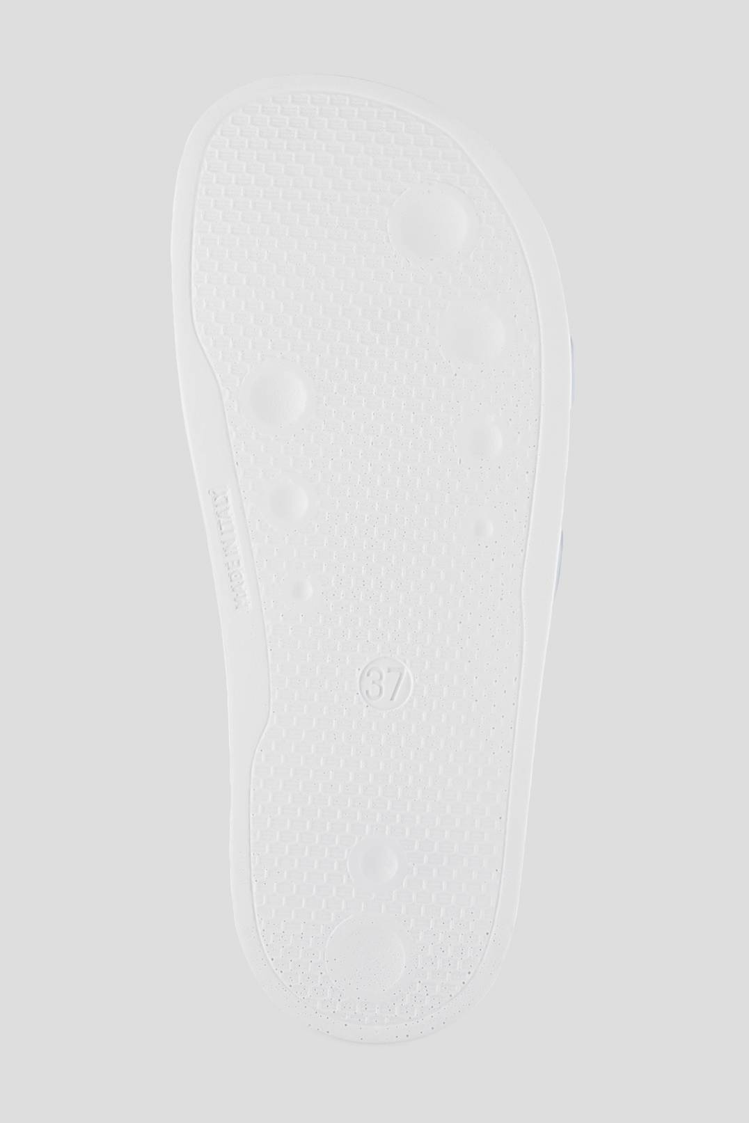 BELIZE SLIDES IN WHITE/LIGHT BLUE - 6