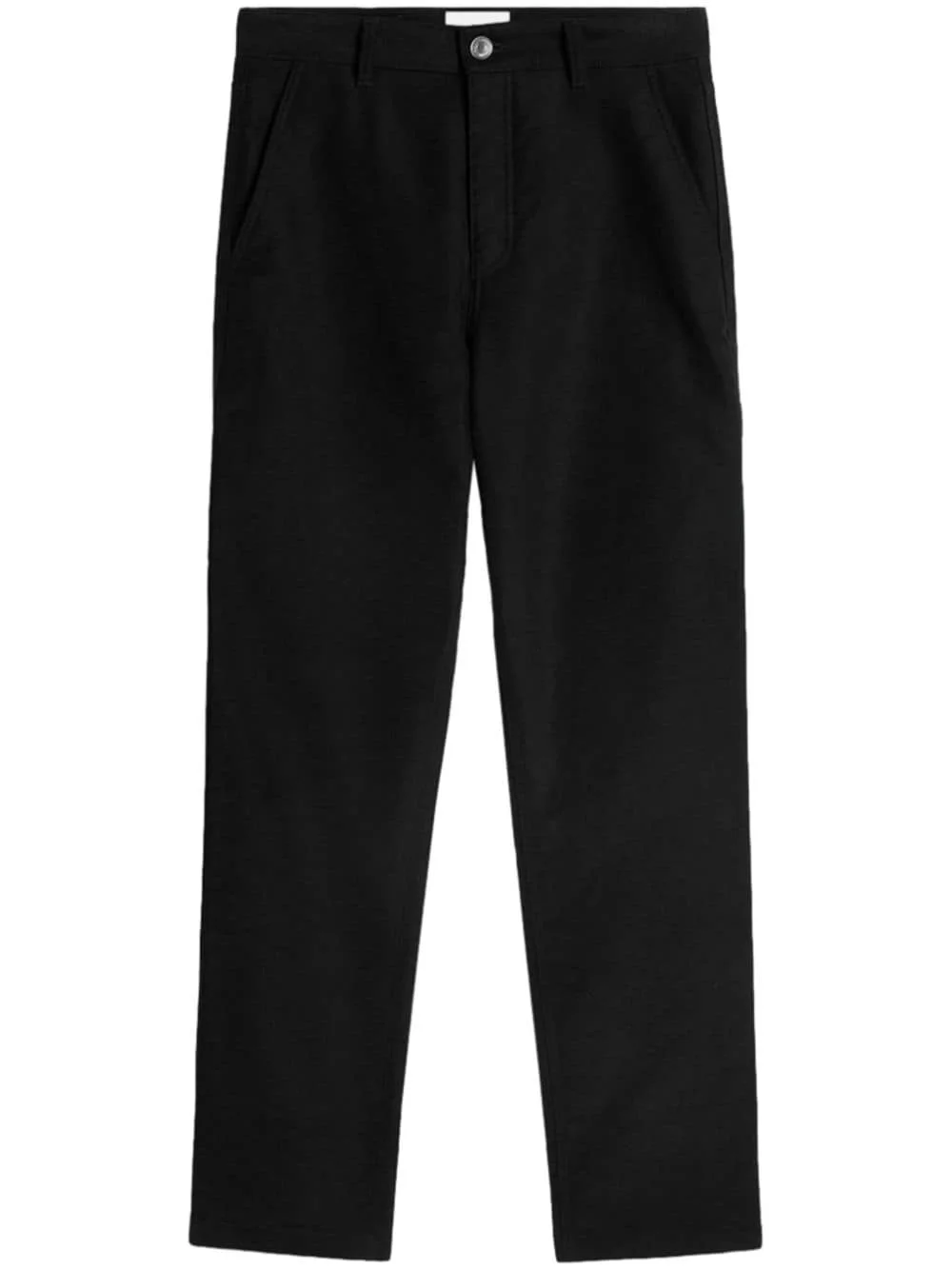 logo-patch straight-leg worker trousers - 1