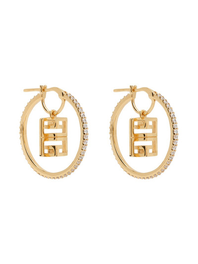 Givenchy Gold 4G Crystal Hoop Earrings outlook