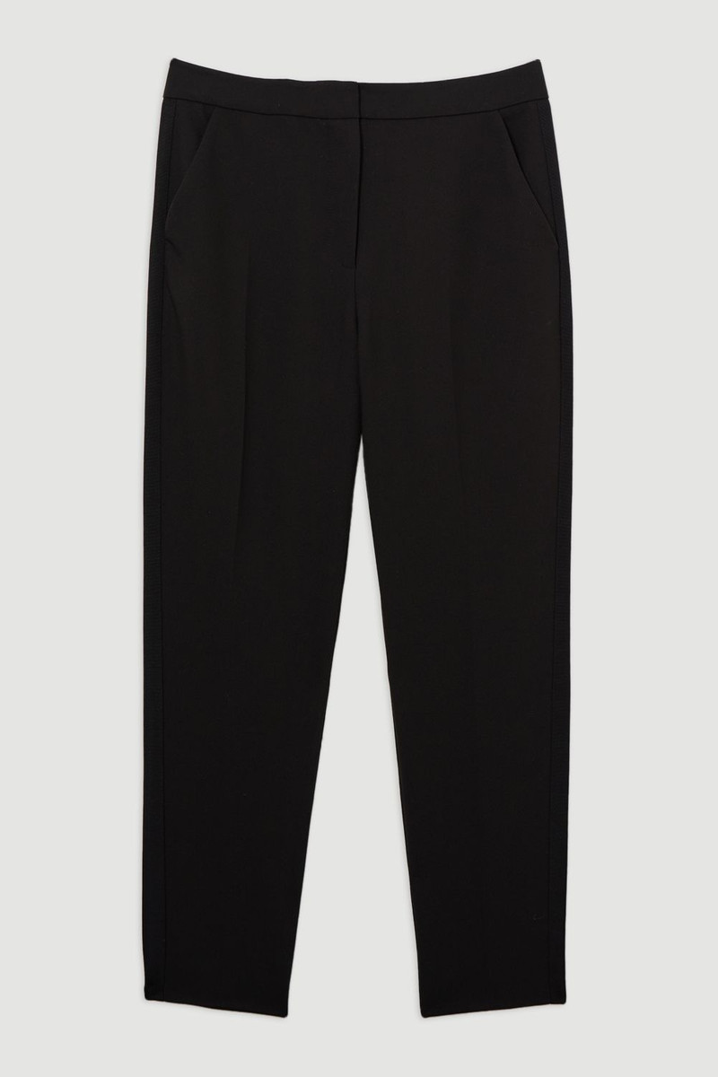 Tall Compact Stretch Stab Stitch Tailored Straight Leg Trouser 4