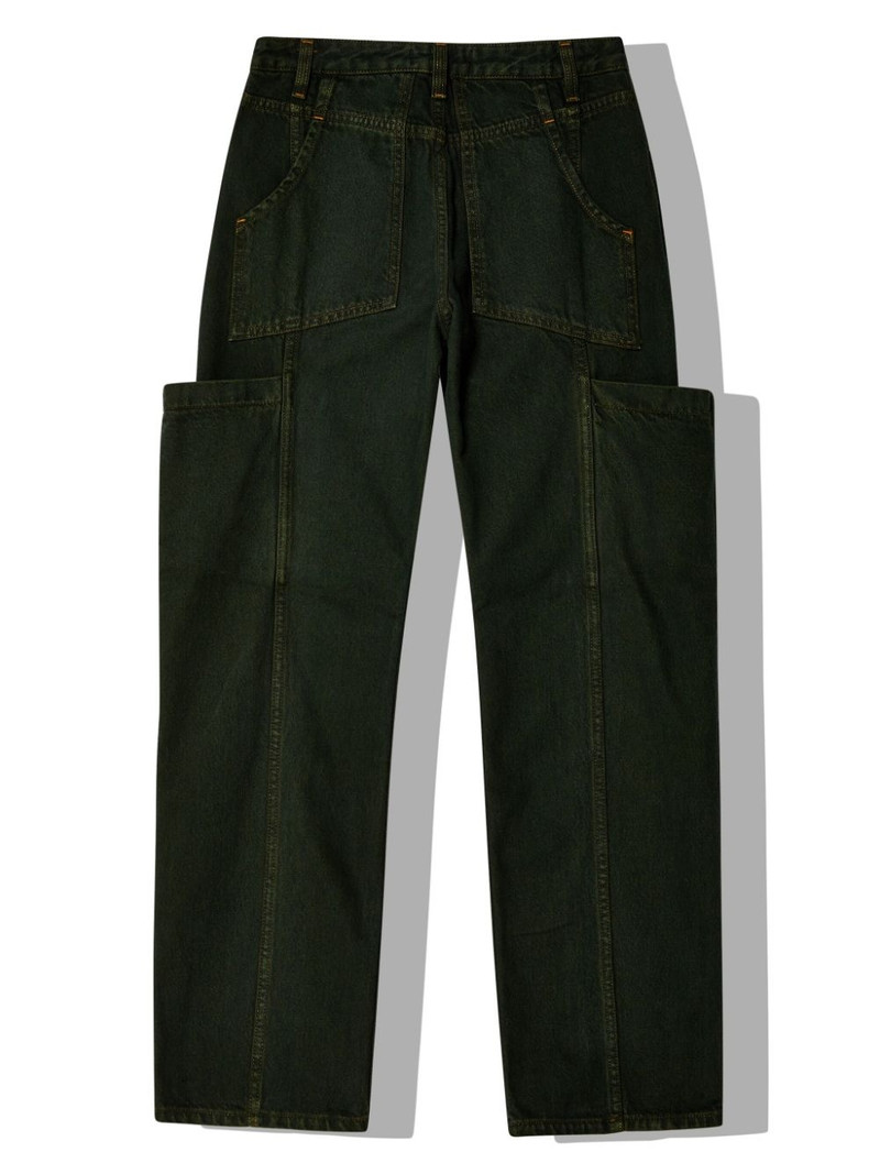 ECKHAUS LATTA cargo-pocket straight-leg jeans outlook