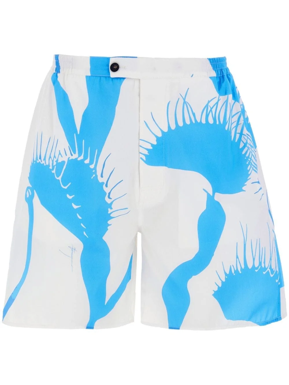 Venus-print cotton bermuda shorts - 1