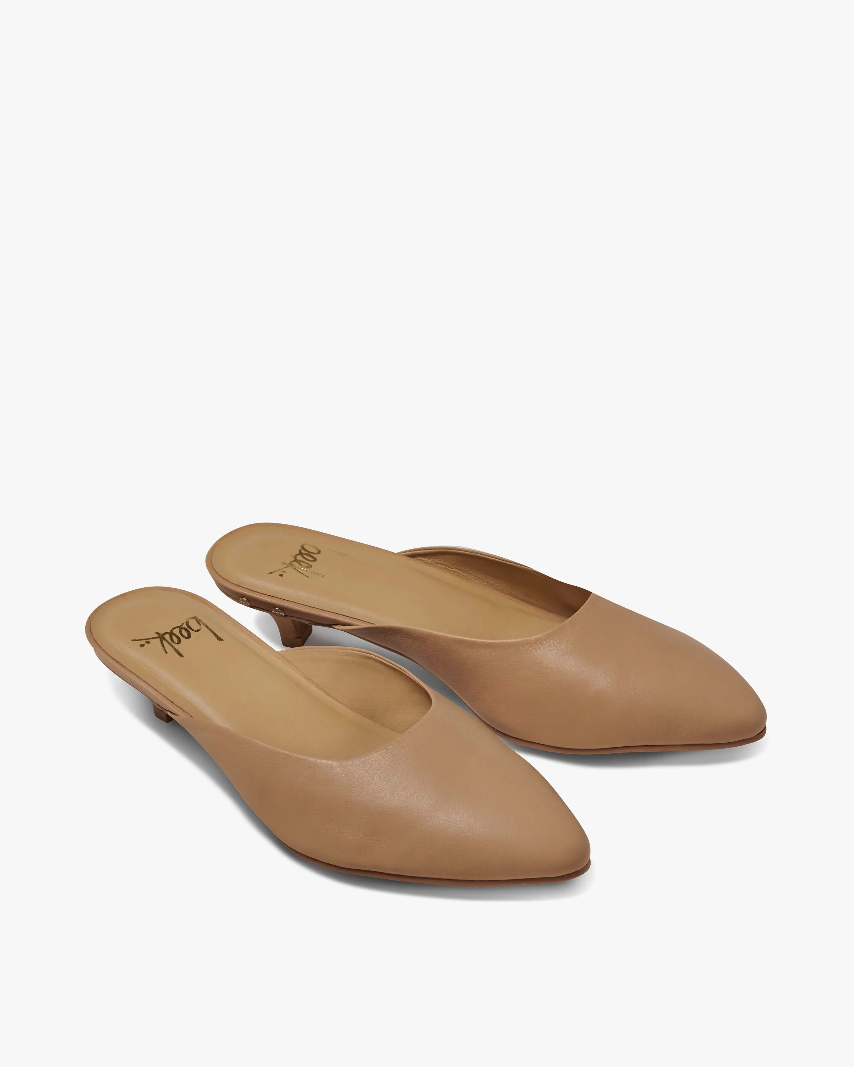 Dipper Leather Kitten Heel Mule - 1