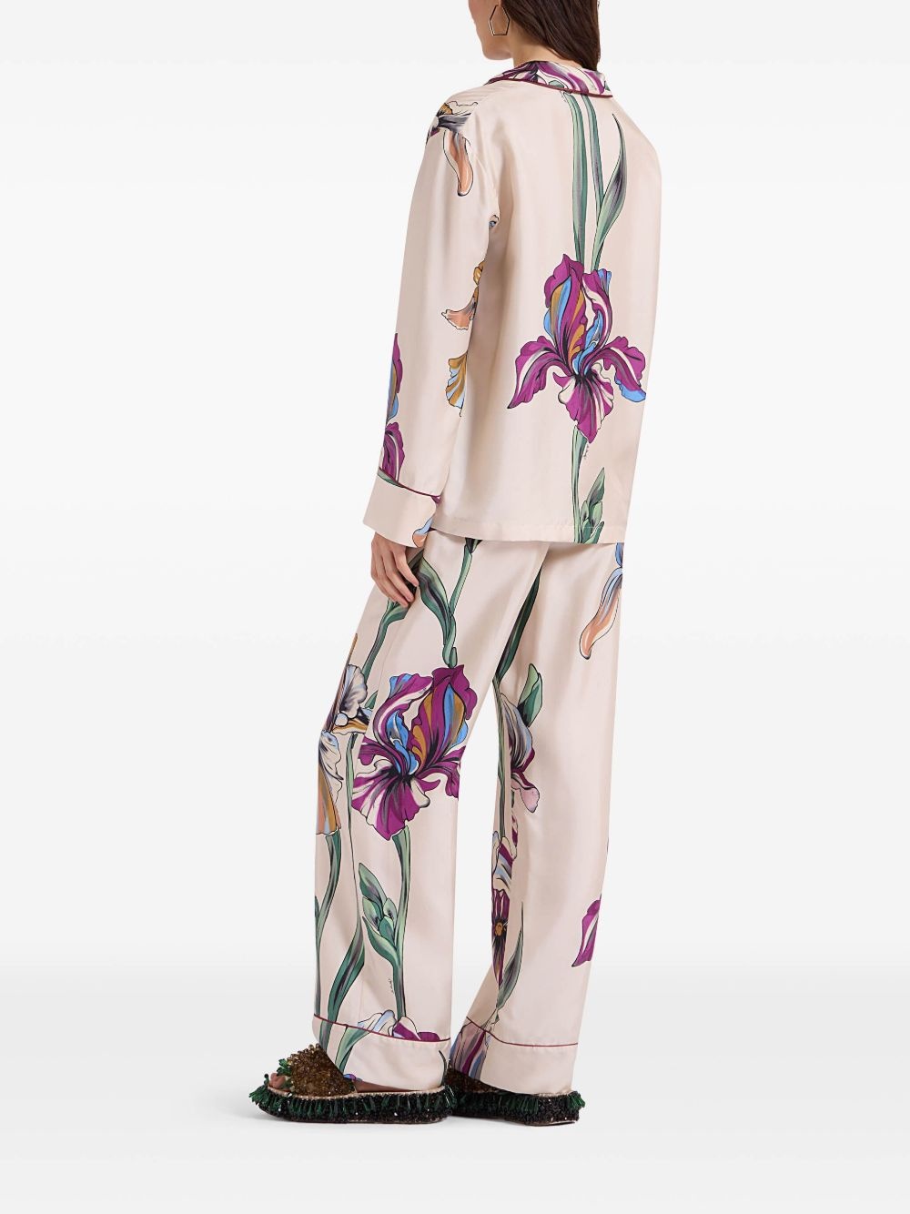 floral-print trousers - 3