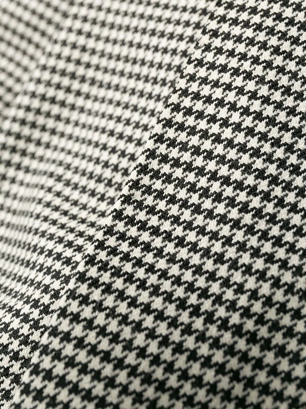 micro houndstooth high-waisted trousers - 6