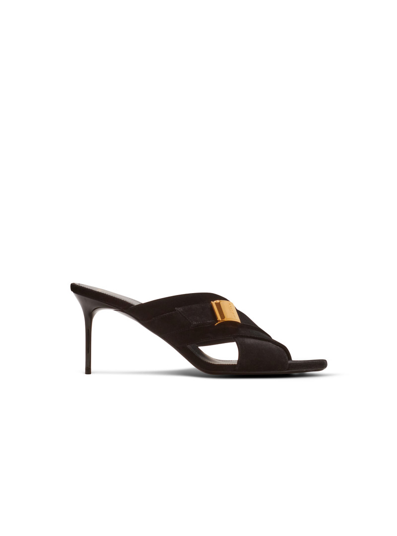 Uma mules in suede leather 1