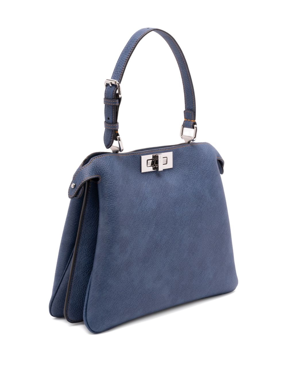 structured leather tote bag - 3