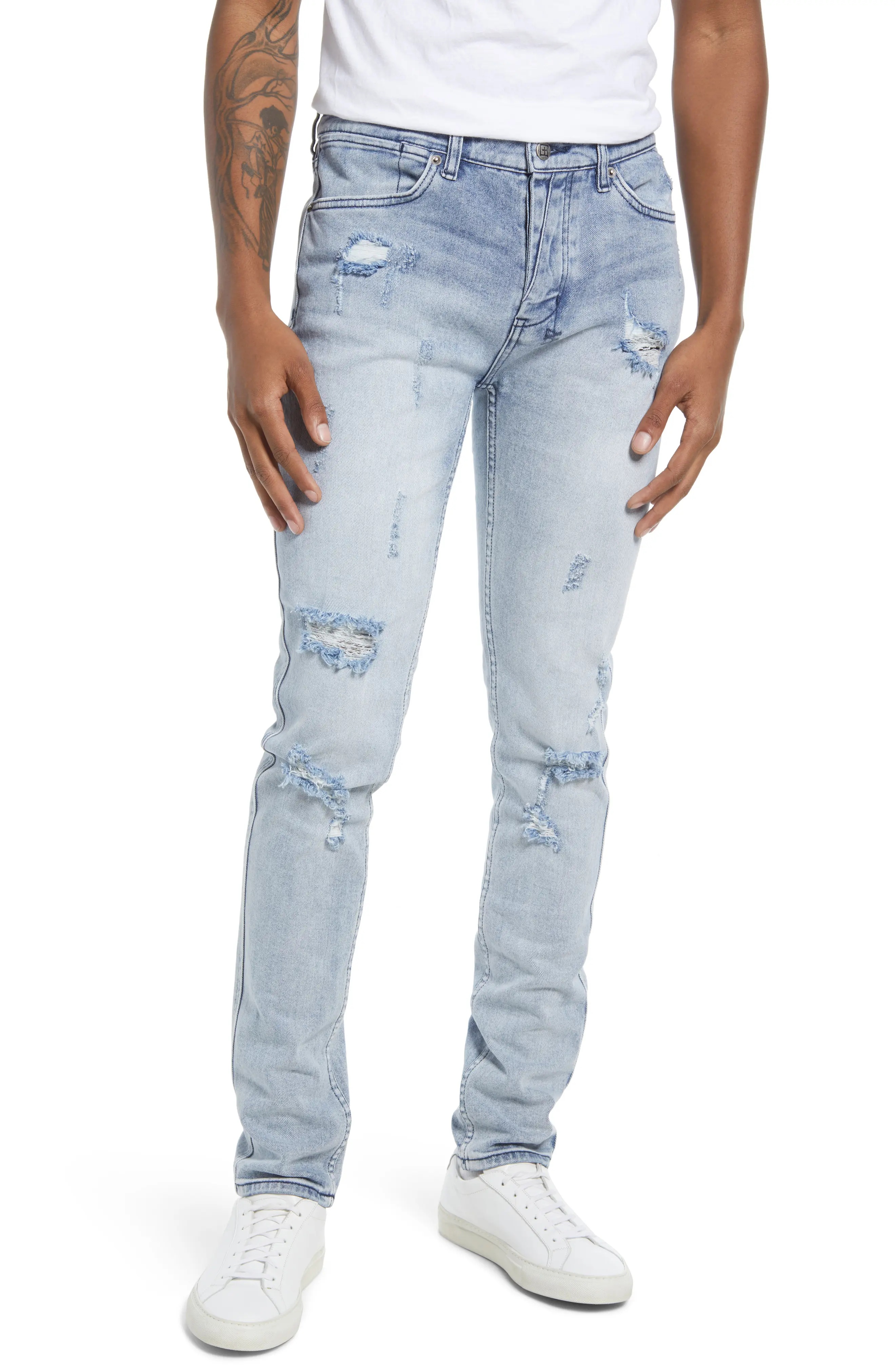 Van Winkle Skyhigh Trashed Skinny Jeans - 1