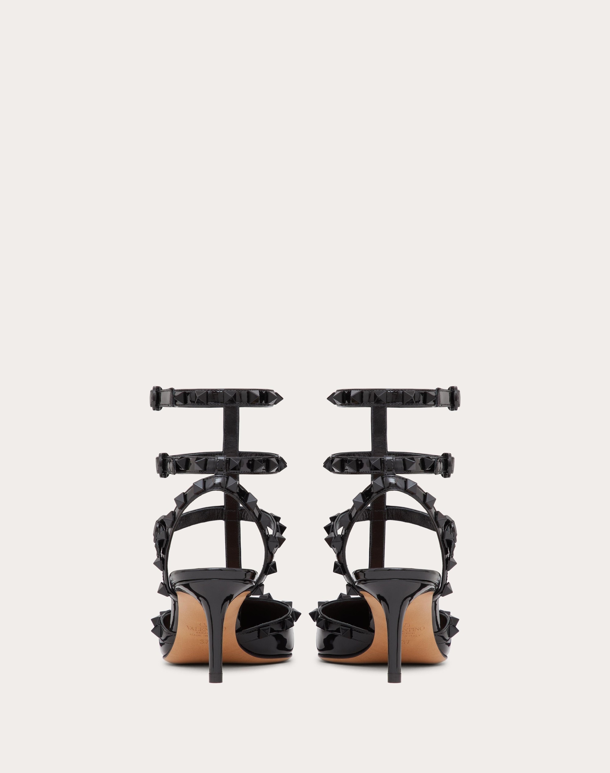 PATENT ROCKSTUD PUMPS WITH MATCHING STRAPS AND STUDS 65 MM - 3