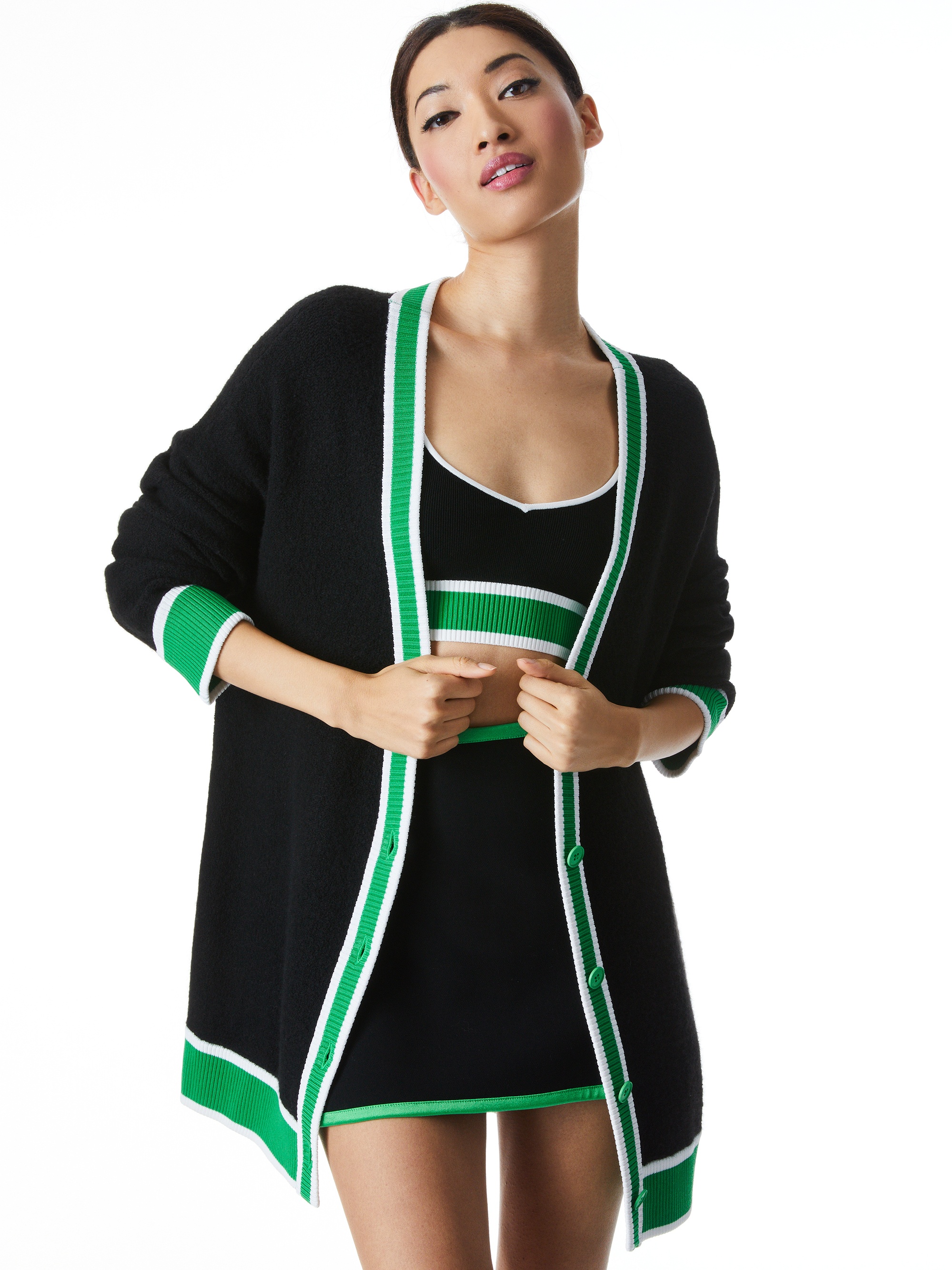 BARRY OVERSIZED V-NECK CARDIGAN - 2