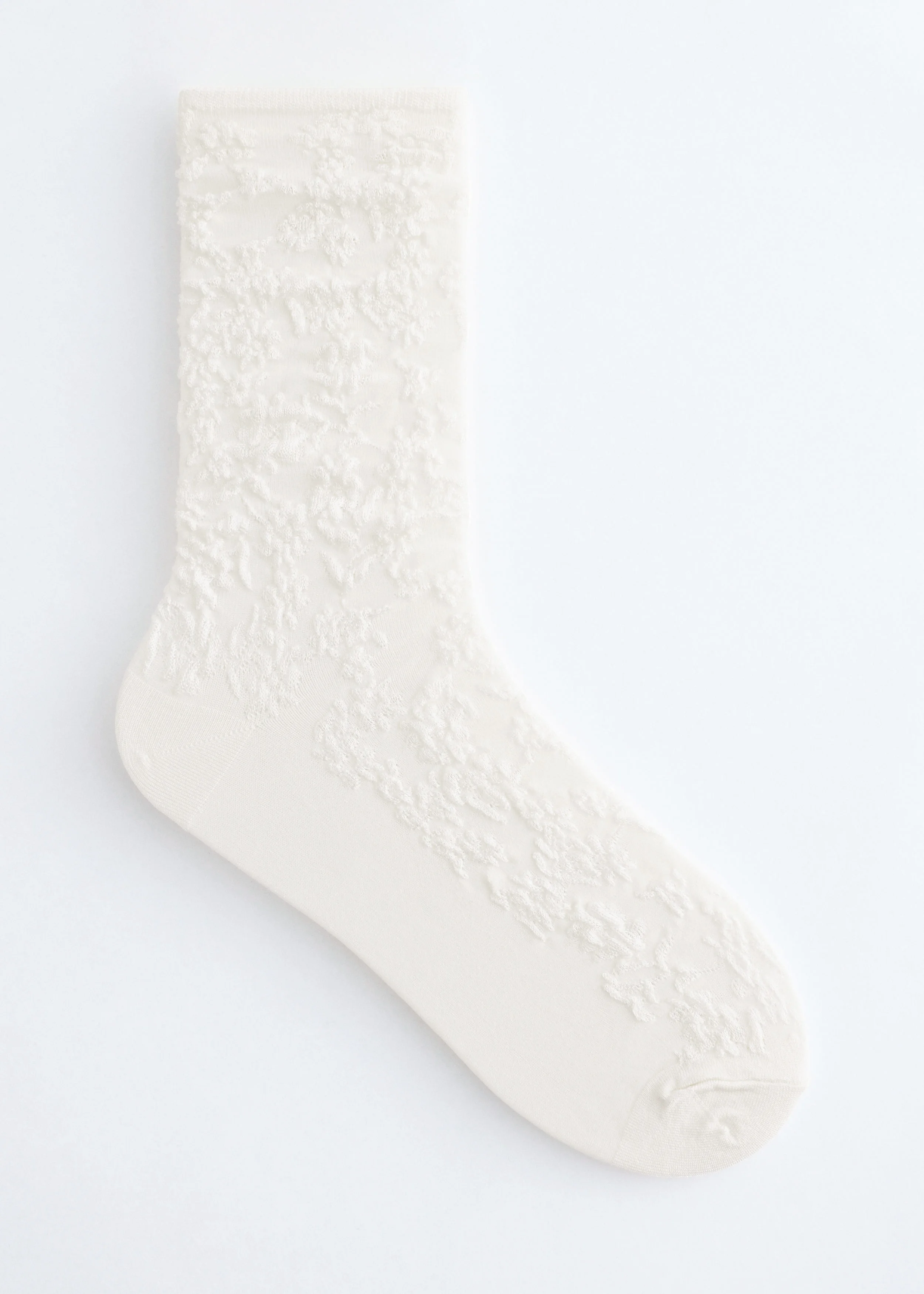 Jacquard Knit Socks - 1