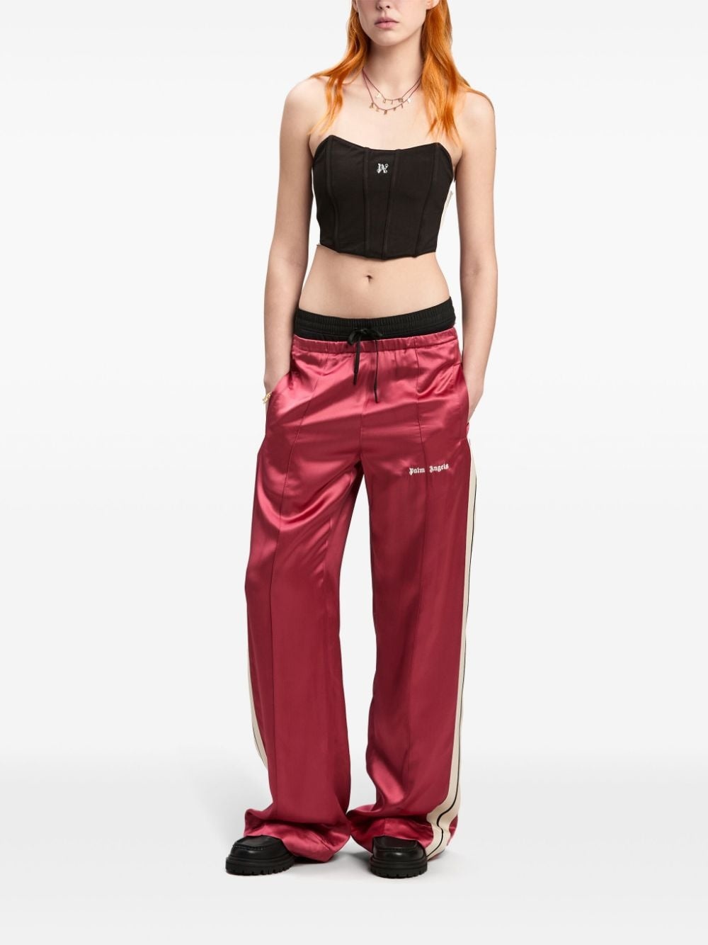 logo fluid track pants - 2