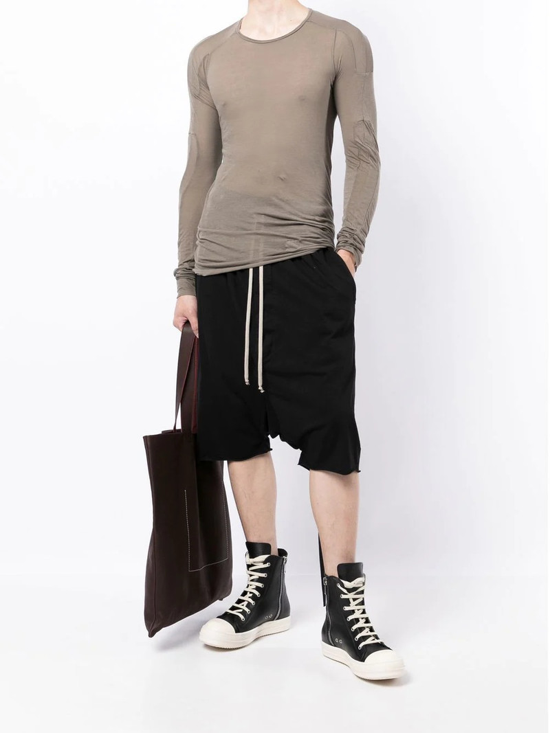 Rick Owens DRKSHDW Scarification ruched T-shirt outlook
