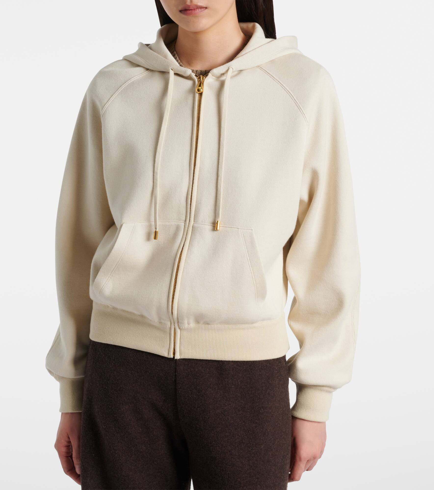 Viera cotton, silk, and cashmere hoodie - 5
