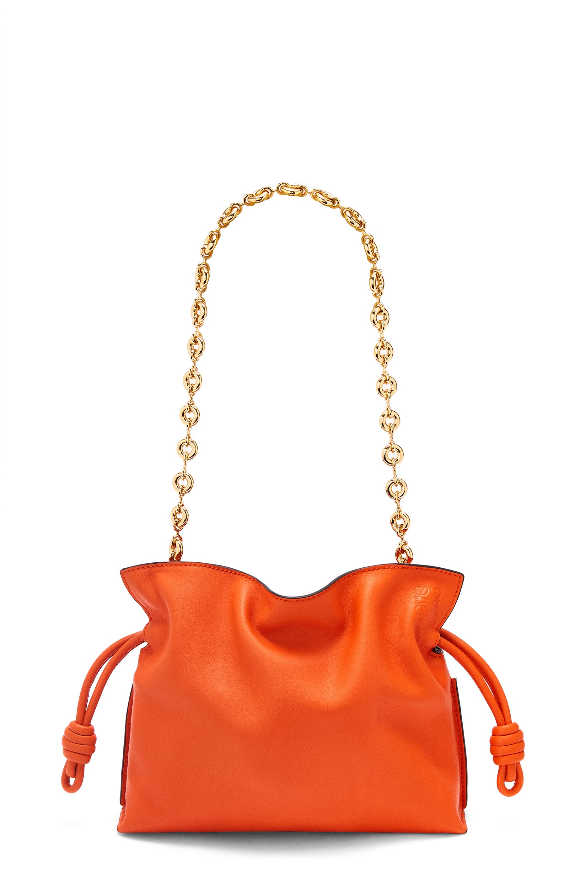 Mini Flamenco clutch in nappa calfskin with chain - 3