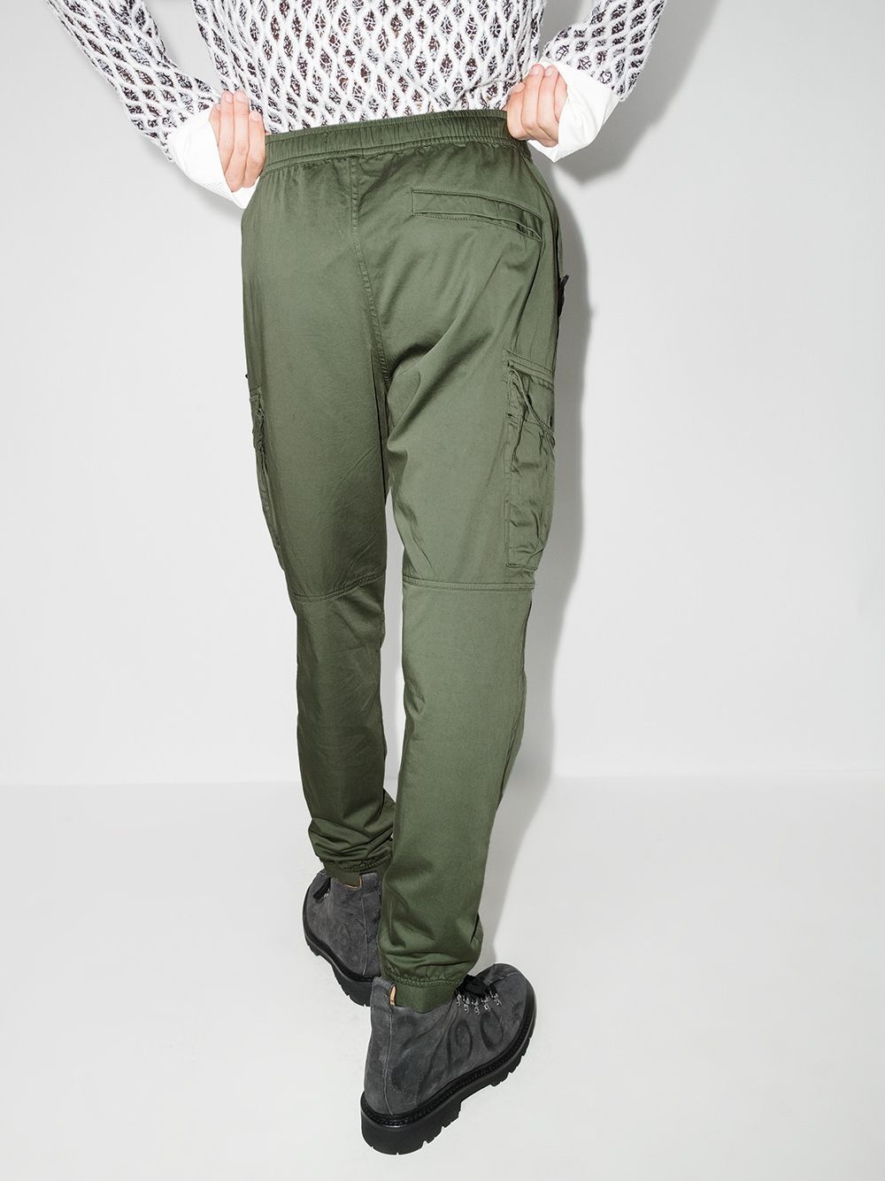 Compass motif multi-pocket track pants - 3