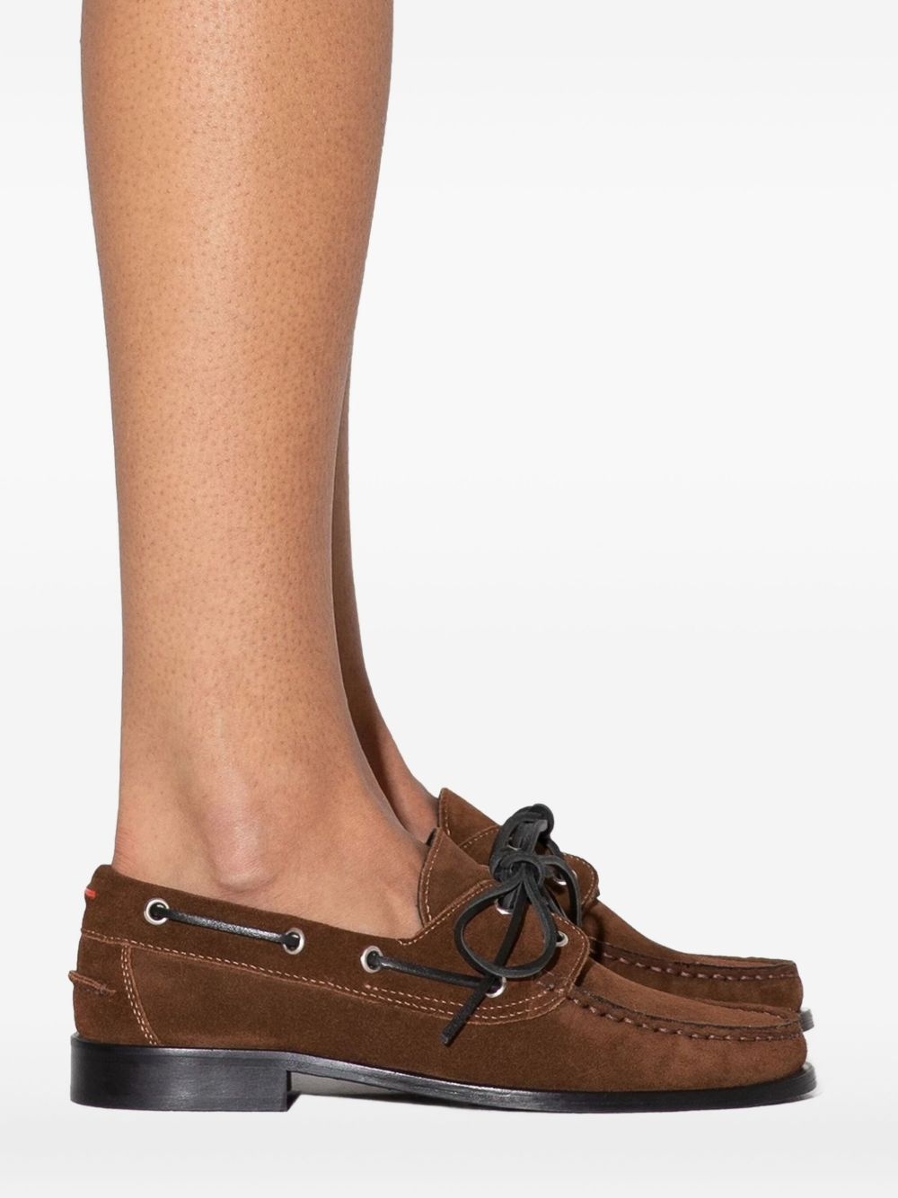 Harris lace-up suede loafers - 5