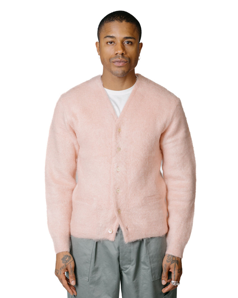 The Real McCoys MC19103 JM Mohair Cardigan Flamingo outlook