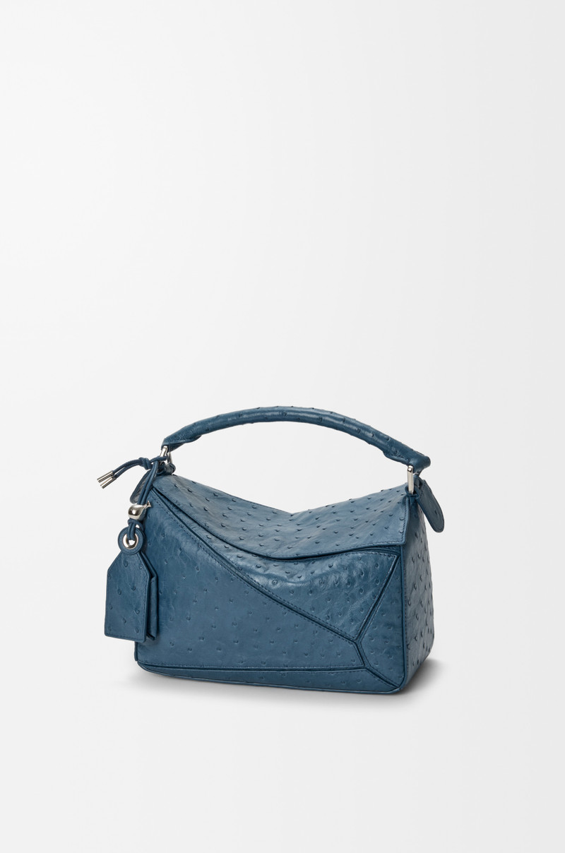 Small Featherlight Puzzle bag in ostrich 1