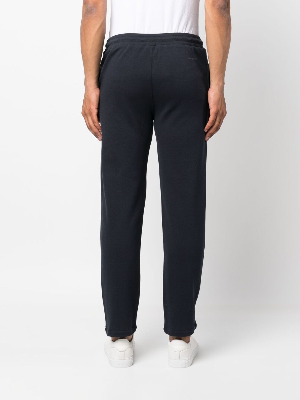 drawstring cotton track pants - 4