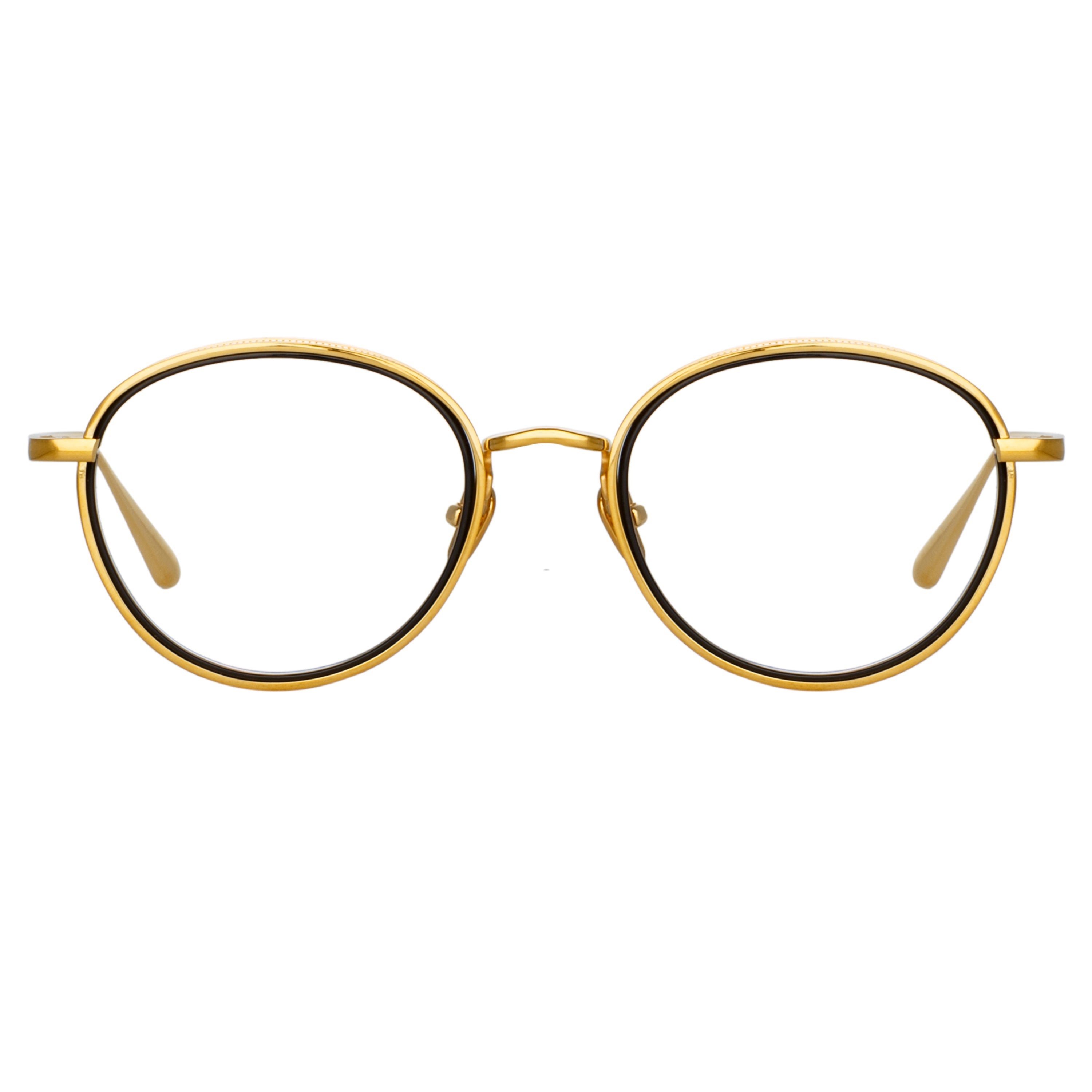 MOSS OVAL OPTICAL FRAME IN YELLOW GOLD - 1