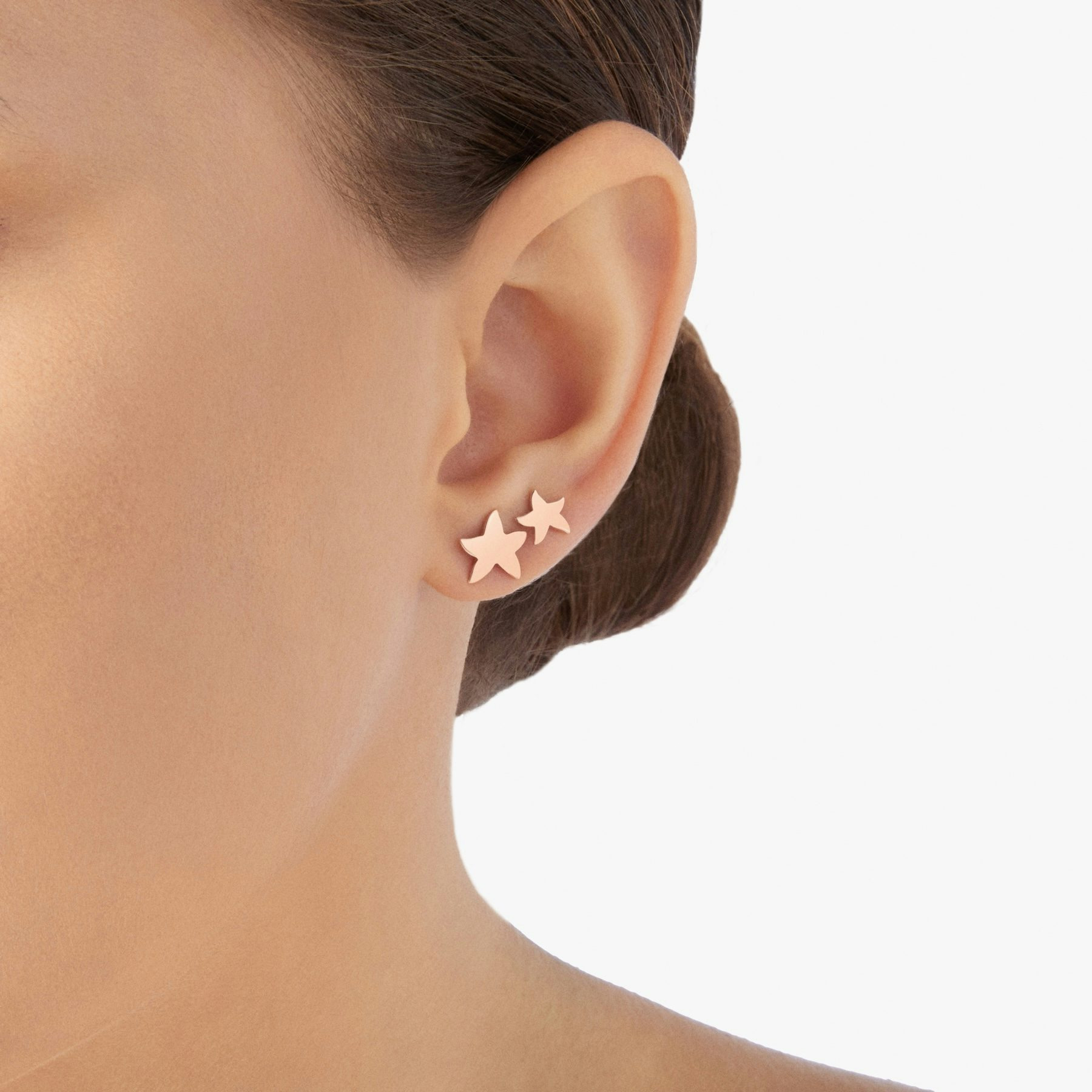 ROSE GOLD MINI STAR EARRING - 4