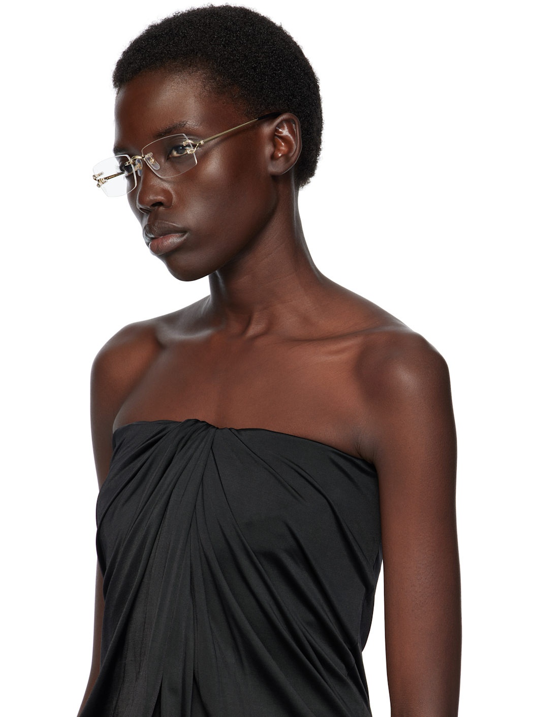 Gold 'Signature C de Cartier' Glasses - 4